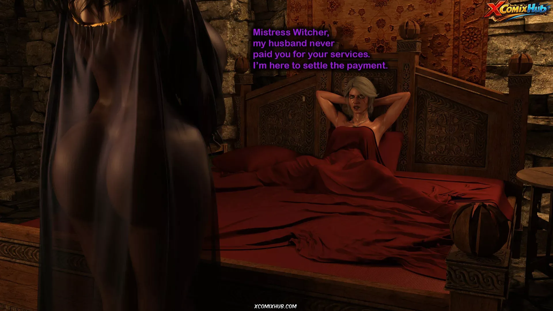 Yennefer's Ritual Serge3dx 018 Comic Page 18